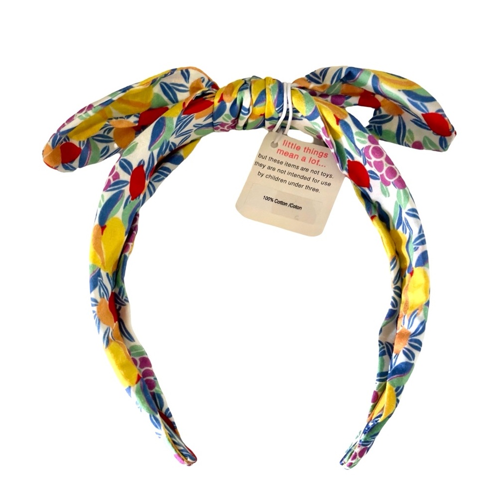 J.Crew crewcuts Girls' knotted headband in tropical floral print NWT 🌺